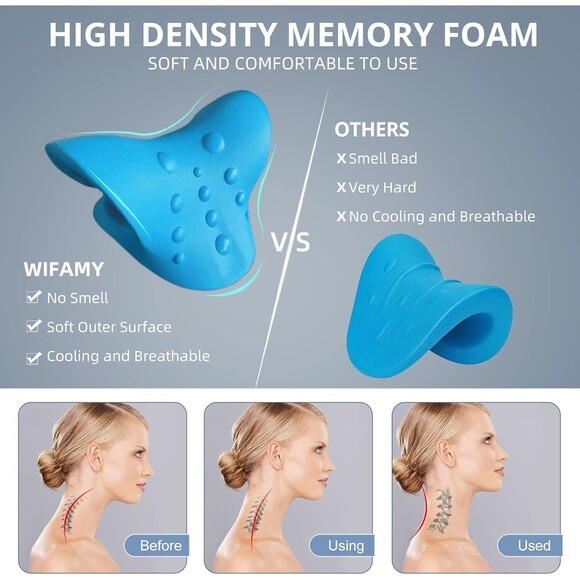Neck Pillow Stretcher Device Pain Relief Cervical Neck Shoulder TMJ - Picture 6 of 14